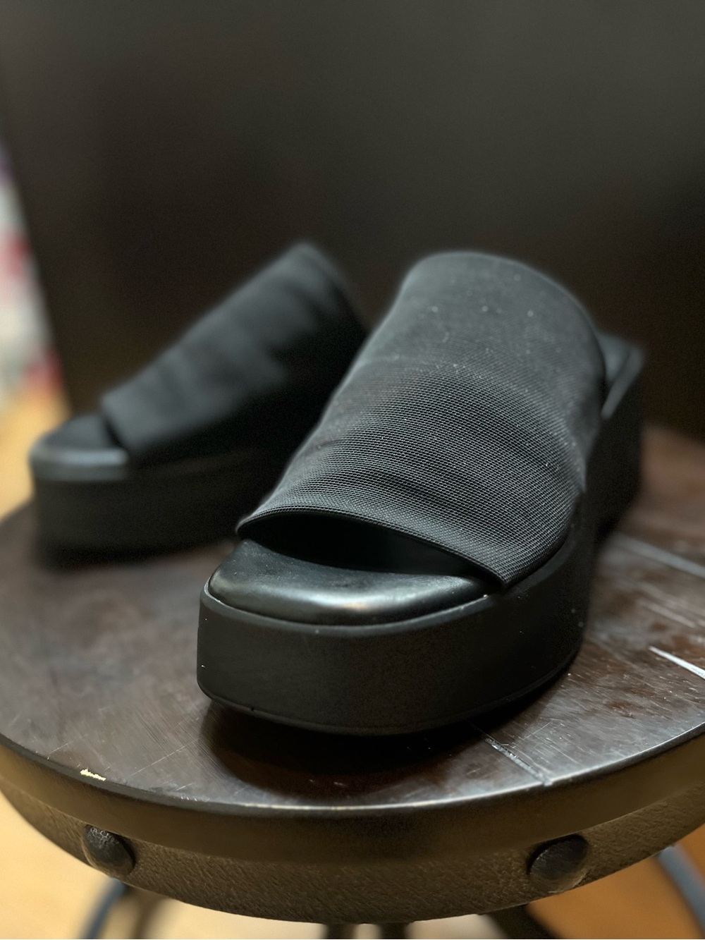 Steve Madden Steve Madden Black Chunky Platform Slide Sandals Women’s 7.5 8 EU38